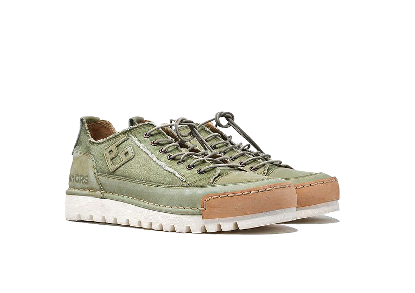 "LA SALVIA CANVAS" - Scarpa Artigianale  in Canvas 100% fatta in Italia