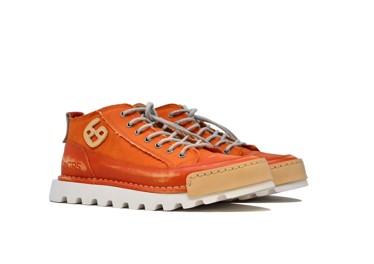 "LA CLEMENTINA CANVAS MIDI" - Scarpa Artigianale  in Canvas 100% fatta in Italia