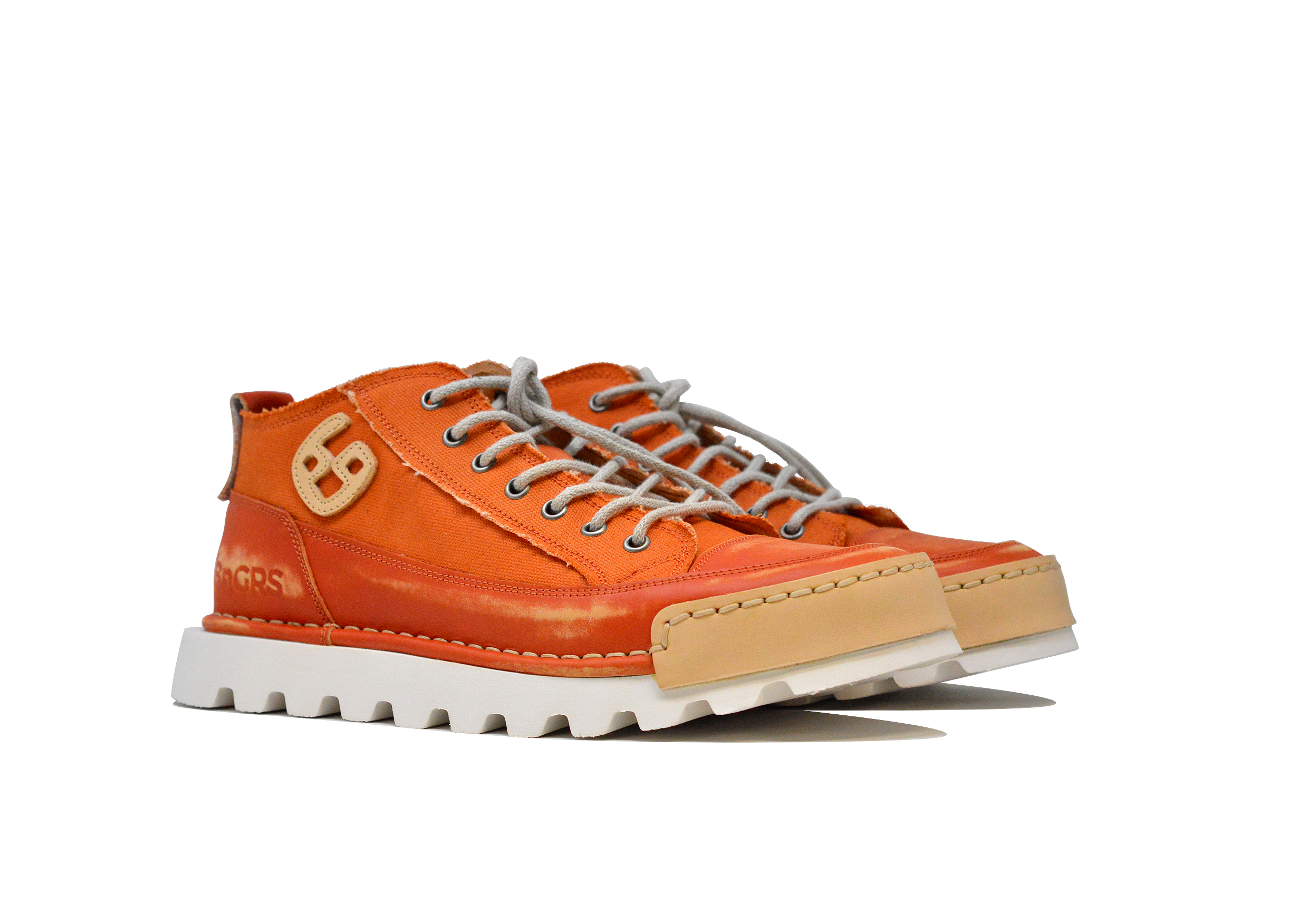 "LA CLEMENTINA CANVAS MIDI" - Scarpa Artigianale  in Canvas 100% fatta in Italia