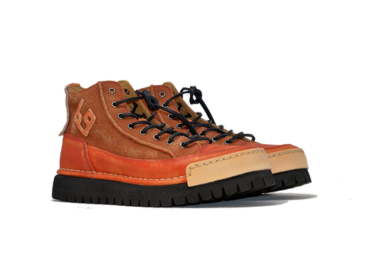 "LA TIROLESE ARANCIO" - 100% Handmade Leather Polish Made in Italy