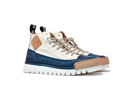 "LA JEANS CANVAS HIGH" - Polacco Artigianale  in Canvas 100% fatto in Italia