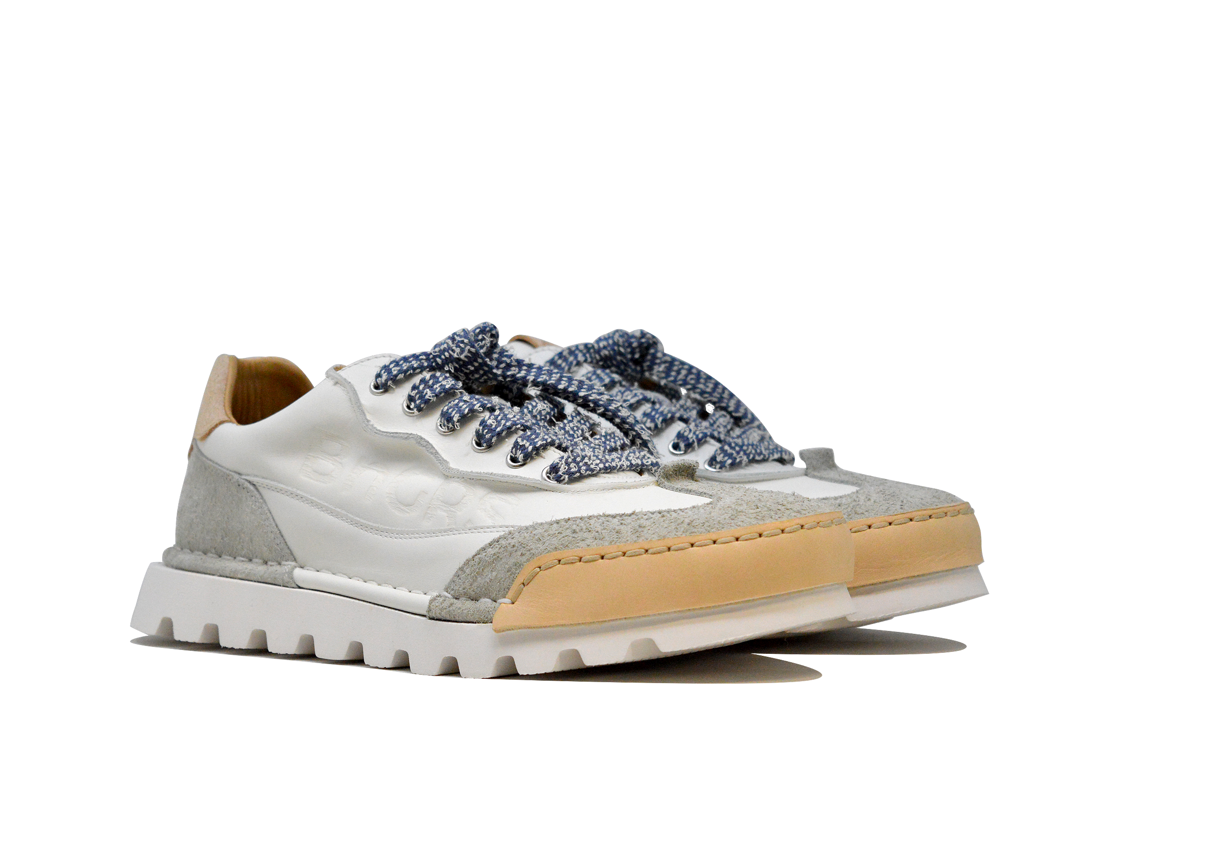 "LA SNEAKER BIANCA" - Scarpa Artigianale  in Pelle 100% fatta in Italia