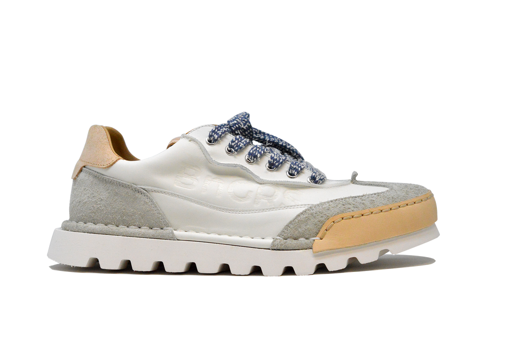 "LA SNEAKER BIANCA" - Scarpa Artigianale  in Pelle 100% fatta in Italia
