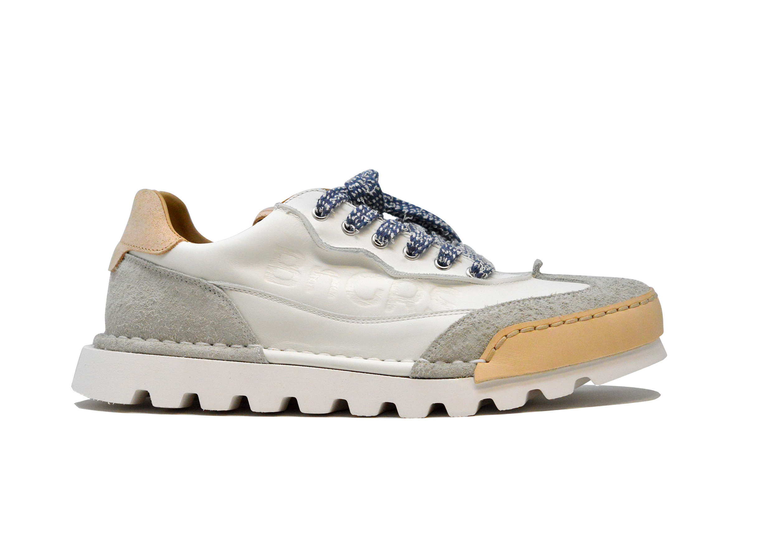 "LA SNEAKER BIANCA" - Scarpa Artigianale  in Pelle 100% fatta in Italia