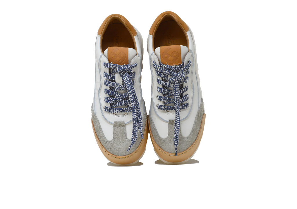 "LA SNEAKER BIANCA" - Scarpa Artigianale  in Pelle 100% fatta in Italia