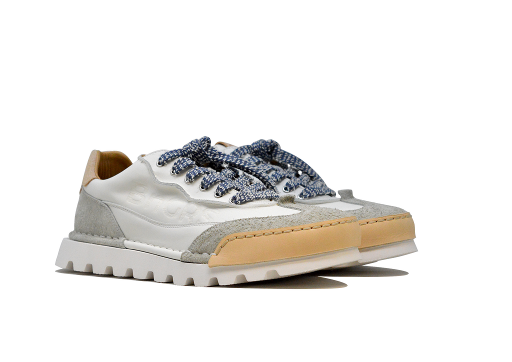 "LA SNEAKER BIANCA" - Scarpa Artigianale  in Pelle 100% fatta in Italia