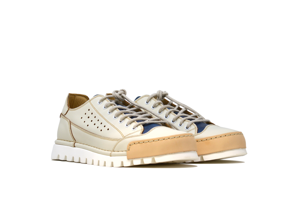 "L'HAWAIANA JEANS" - Scarpa Artigianale  in Pelle 100% fatta in Italia