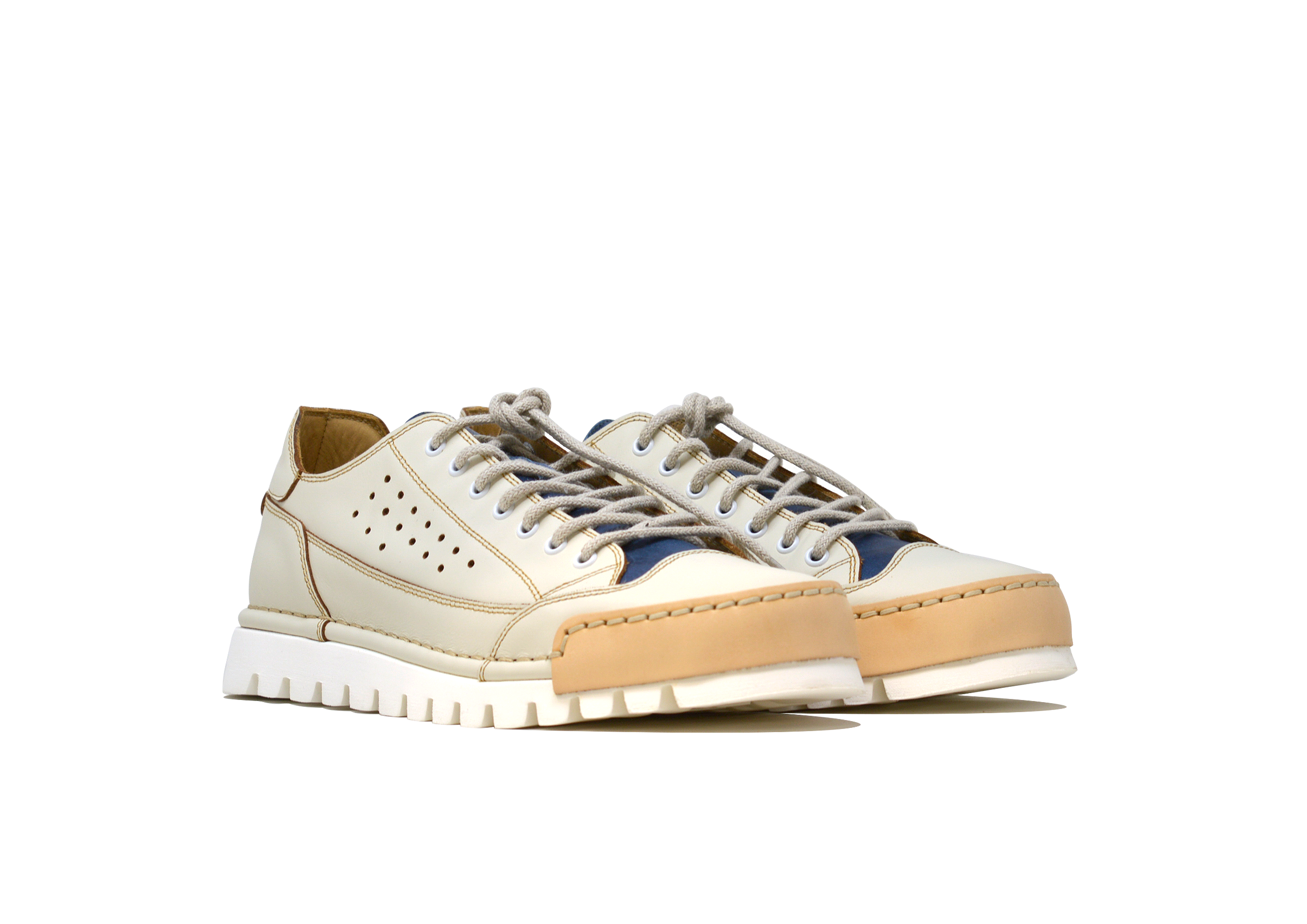 "L'HAWAIANA JEANS" - Scarpa Artigianale  in Pelle 100% fatta in Italia