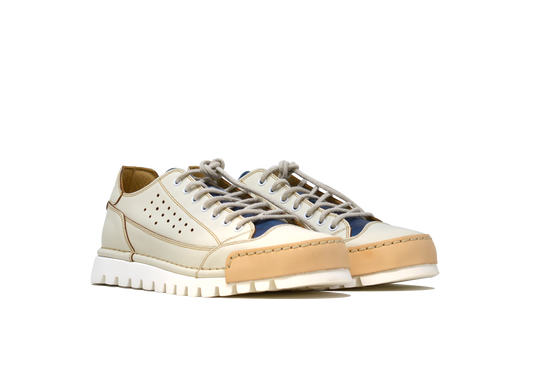 "L'HAWAIANA JEANS" - Scarpa Artigianale  in Pelle 100% fatta in Italia