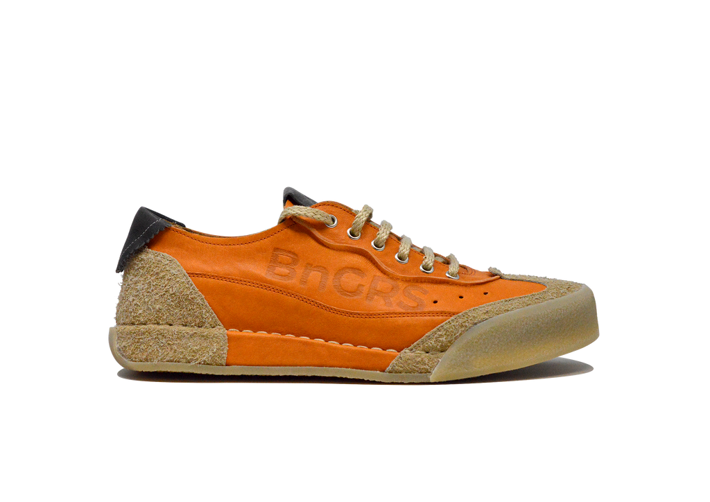 "L'HERITAGE ARANCIO" - Scarpa Artigianale  in Pelle 100% fatta in Italia