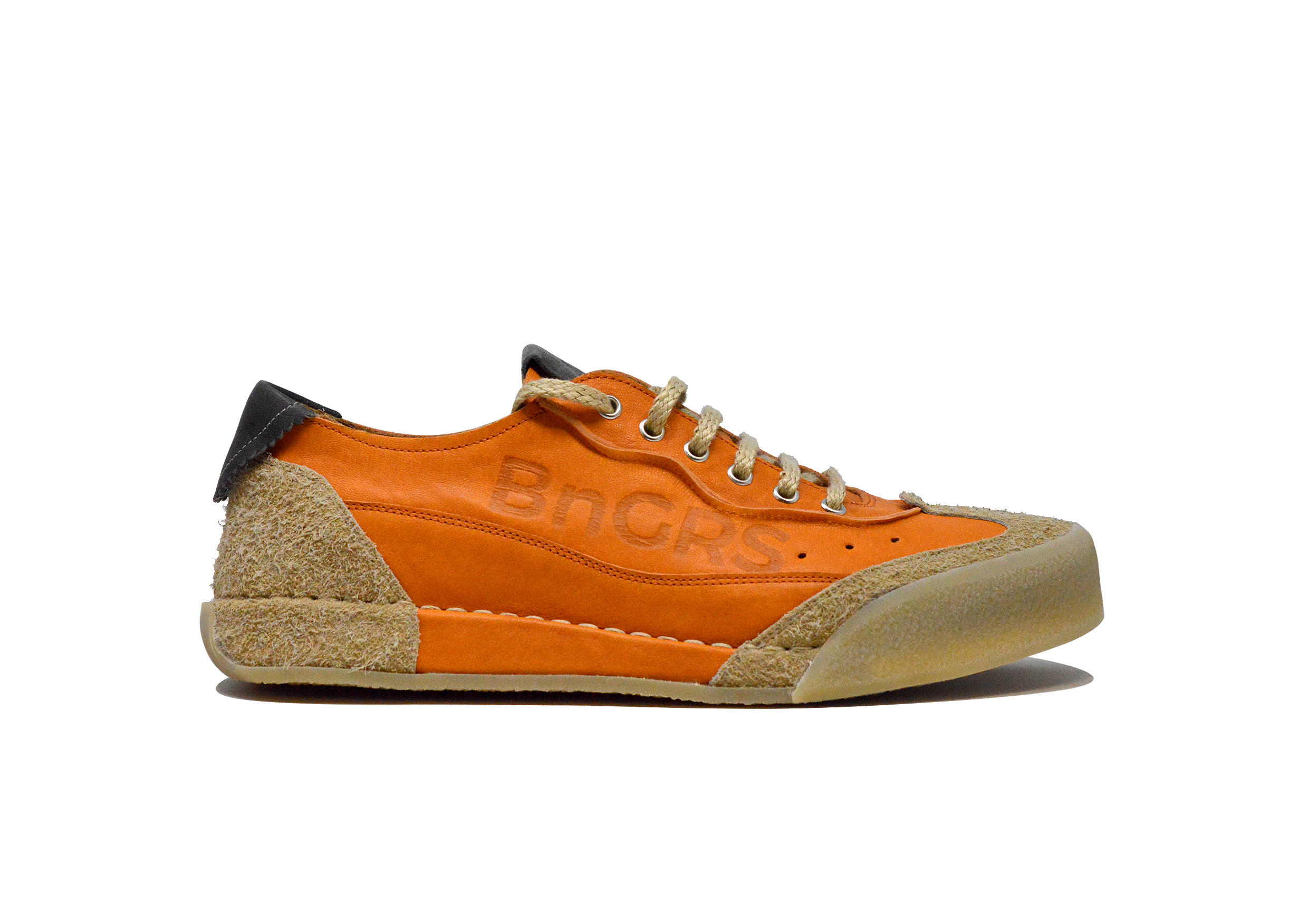 "L'HERITAGE ARANCIO" - Scarpa Artigianale  in Pelle 100% fatta in Italia