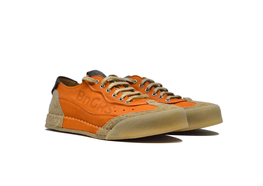 "L'HERITAGE ARANCIO" - Scarpa Artigianale  in Pelle 100% fatta in Italia