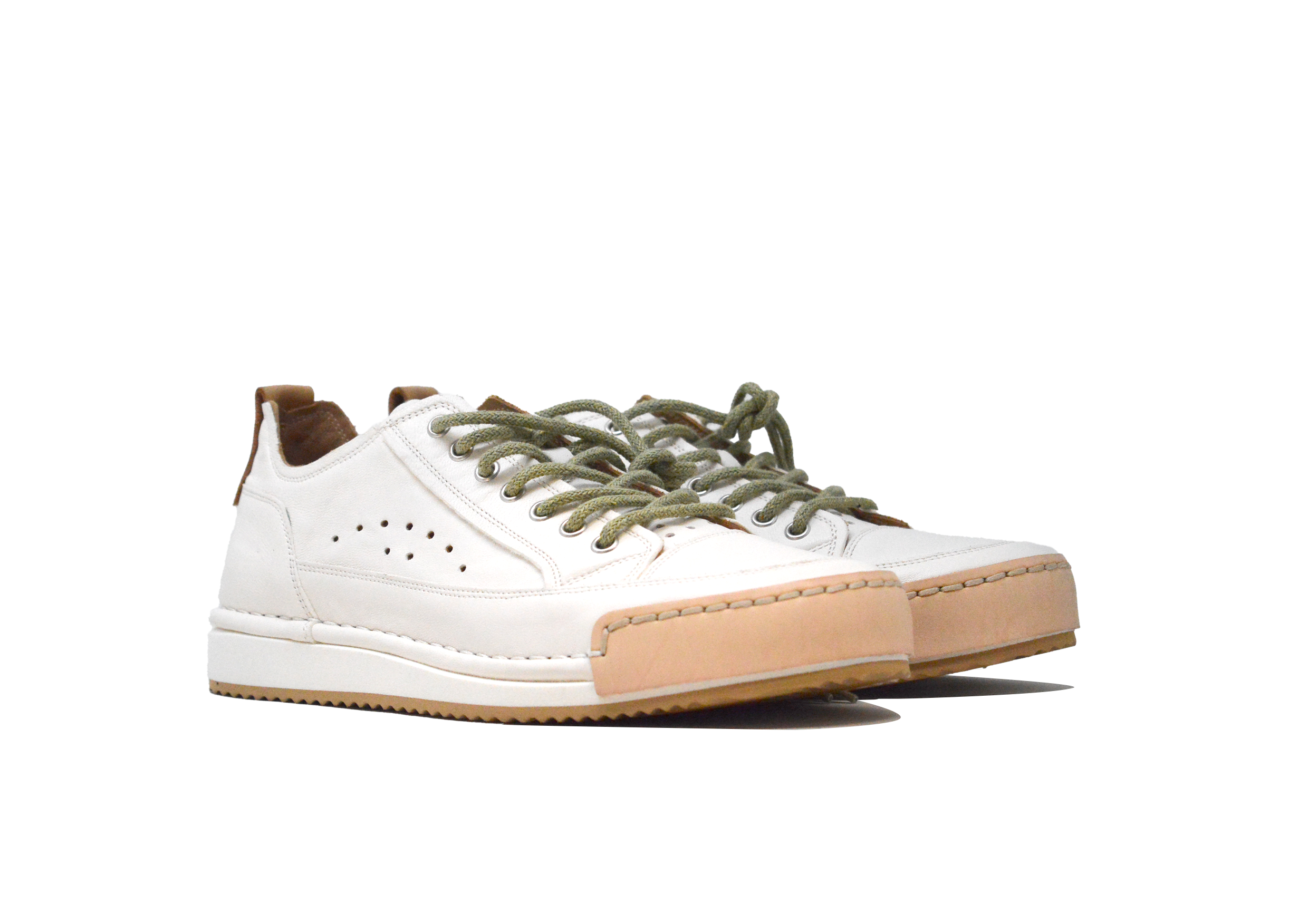 "LA FRESCA BIANCA" - Scarpa Artigianale  in Pelle 100% fatta in Italia