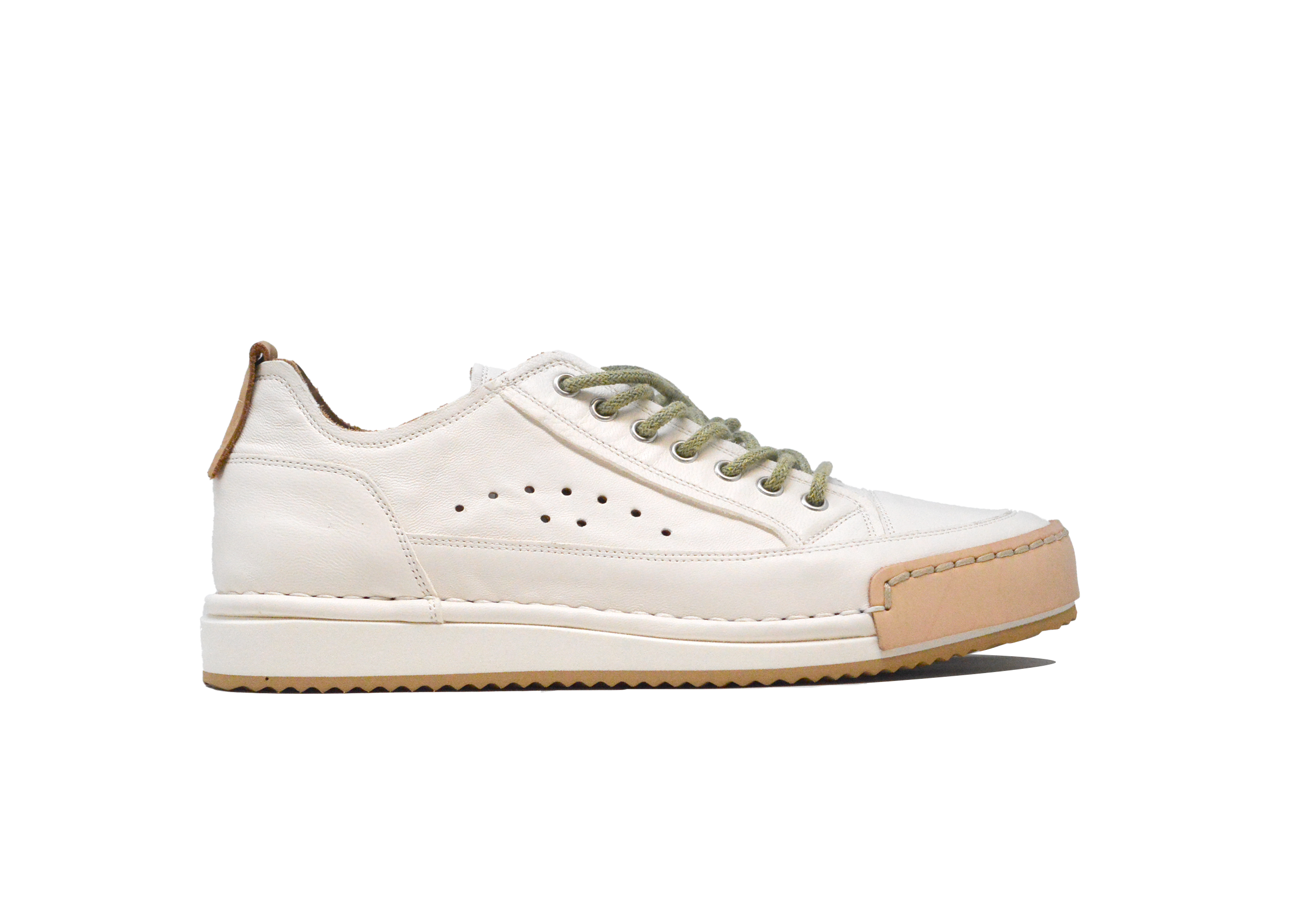 "LA FRESCA BIANCA" - Scarpa Artigianale  in Pelle 100% fatta in Italia