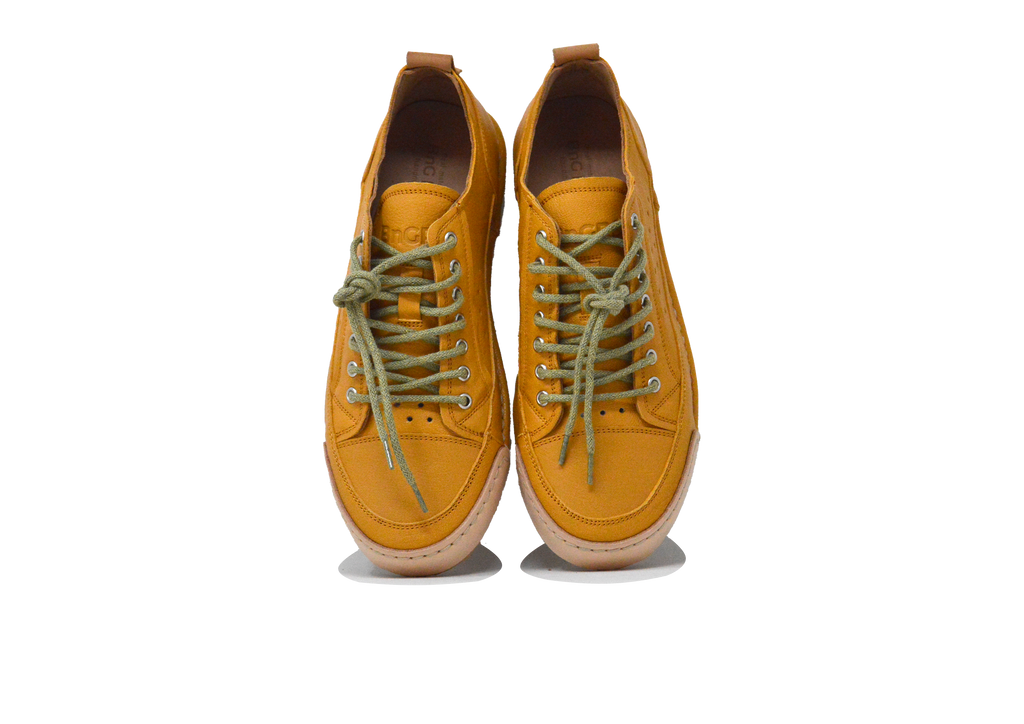 "LA FRESCA SENAPE" - Scarpa Artigianale  in Pelle 100% fatta in Italia