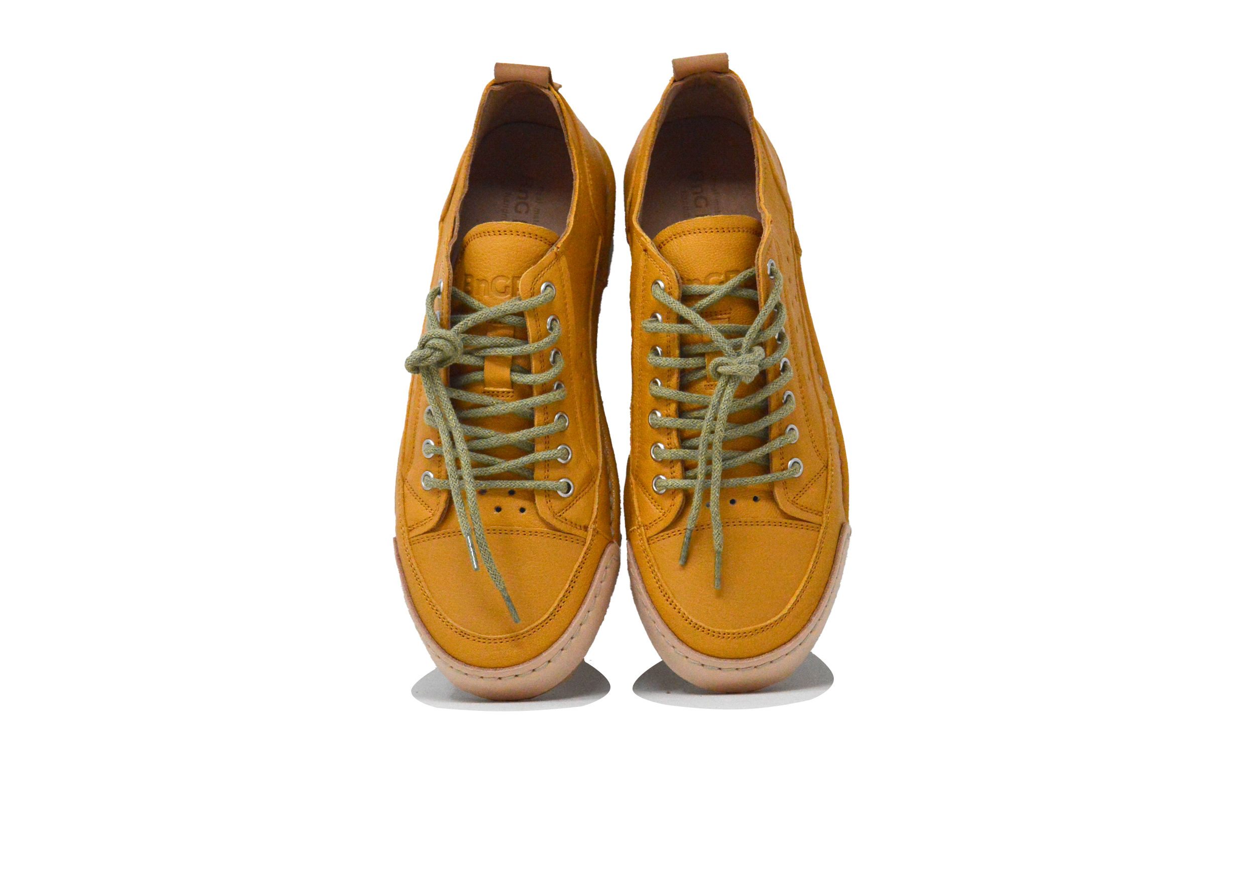 "LA FRESCA SENAPE" - Scarpa Artigianale  in Pelle 100% fatta in Italia